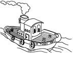 dibujo de un barco a vapor para colorear Dibujos para colorear barcos